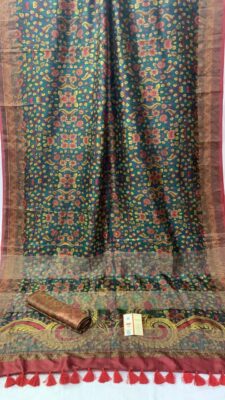 Pure Printed Tussar Sarees With Silkmark (3)