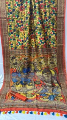 Pure Printed Tussar Sarees With Silkmark (6)