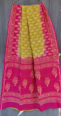 Beautiful Chanderi Silk Printed Sarees (18)