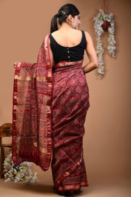 Beautiful Maheshwari Silk Sarees (39)