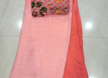Beautiful Shaded Georgette Sarees With Blouse (1)