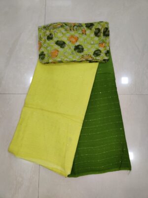 Beautiful Shaded Georgette Sarees With Blouse (5)
