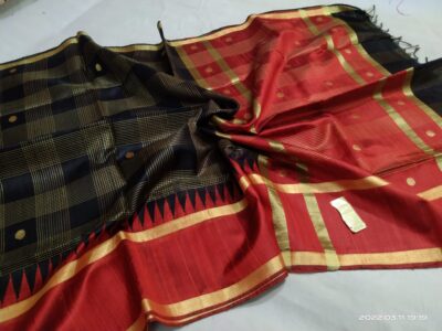 Handloom Raw Silk Temple Sarees (13)