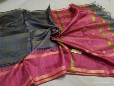 Handloom Raw Silk Temple Sarees (3)