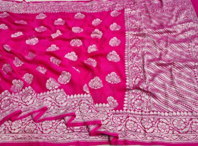 Pure Khaddi Georgette Sarees With Blouse (14)