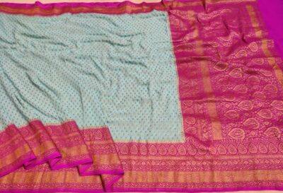 Pure Khaddi Georgette Sarees With Blouse (19)