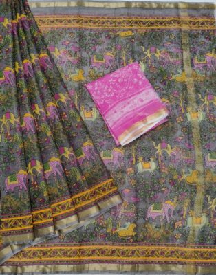 Pure Kota Silk Sarees With Unique Prints (2)