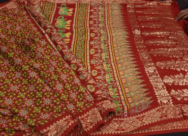 Pure Modal Silk Sarees With Patola (1)