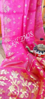 Pure Muslin With Jamdhani Weaving Sarees (10)