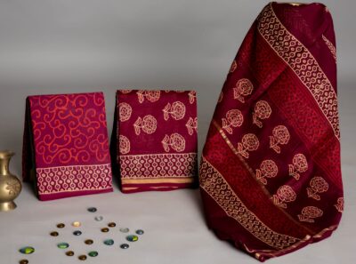 Beautiful Chanderi Dress Materials Online (40)