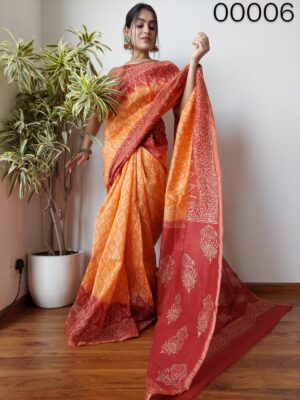 Beautiful Collection Chanderi Silk Sarees (11)