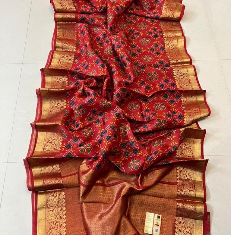 Pure Handloom Pure Tussar Silk With Digital Print Sarees (1)