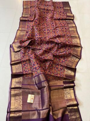 Pure Handloom Pure Tussar Silk With Digital Print Sarees (13)