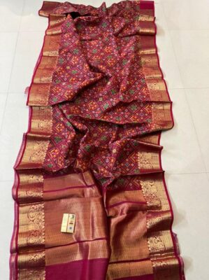 Pure Handloom Pure Tussar Silk With Digital Print Sarees (14)