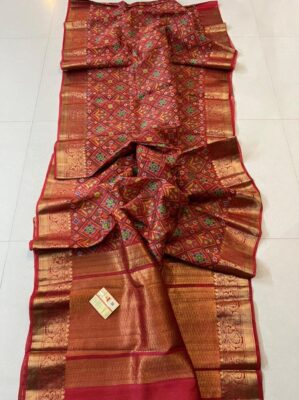 Pure Handloom Pure Tussar Silk With Digital Print Sarees (2)