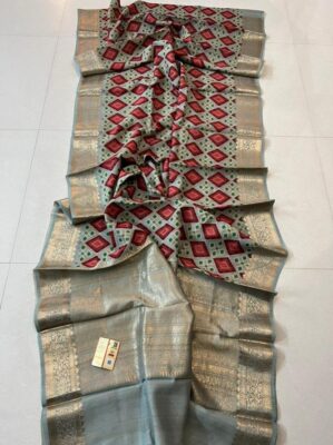Pure Handloom Pure Tussar Silk With Digital Print Sarees (3)