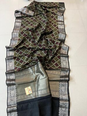 Pure Handloom Pure Tussar Silk With Digital Print Sarees (5)
