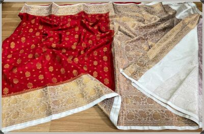 Latest Semi Georgette Sarees With Blouse (15)