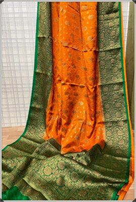 Latest Semi Georgette Sarees With Blouse (21)