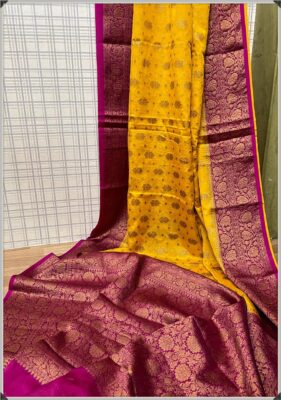 Latest Semi Georgette Sarees With Blouse (28)