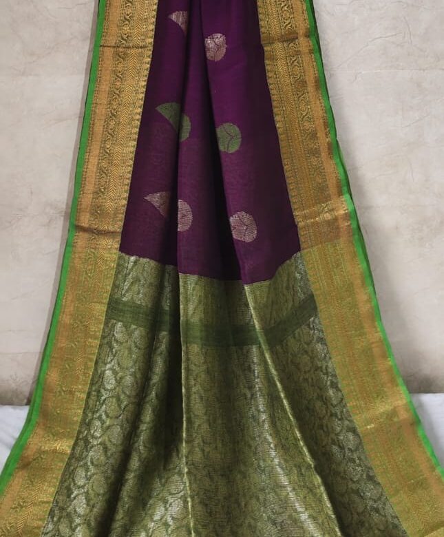 Linen Sarees With Blouse (14)
