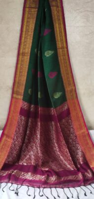 Linen Sarees With Blouse (17)