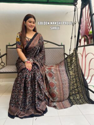 Pure Ajrakh Modal Silk Sarees With Price (11)