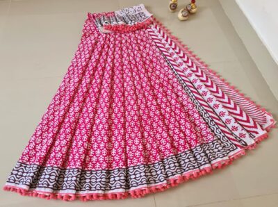 Pure Cotton Pompom Sarees With Blouse (20)