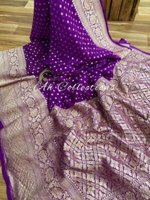 Pure Khaddi Georgette Sarees With Butties (11)