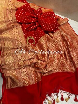 Pure Khaddi Georgette Sarees With Butties (13)