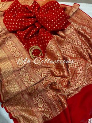Pure Khaddi Georgette Sarees With Butties (7)