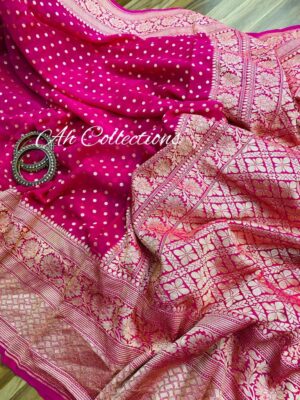 Pure Khaddi Georgette Sarees With Butties (8)