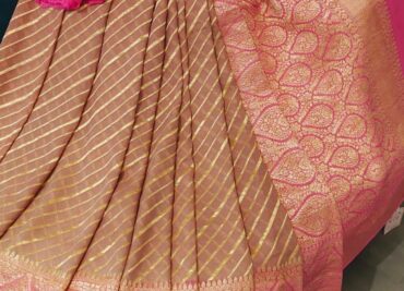 Pure Khaddi Georgette With Weaving Sarees (4)