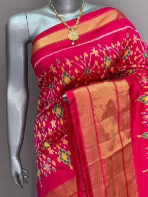 Pure Pochampally Ikkath Silk Sarees With Blouse (10)