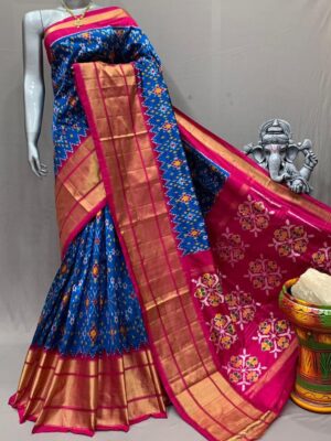 Pure Pochampally Ikkath Silk Sarees With Blouse (11)