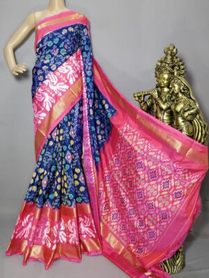 Pure Pochampally Ikkath Silk Sarees With Blouse (13)