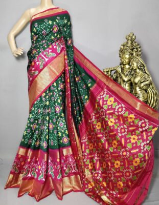 Pure Pochampally Ikkath Silk Sarees With Blouse (14)