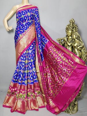 Pure Pochampally Ikkath Silk Sarees With Blouse (18)