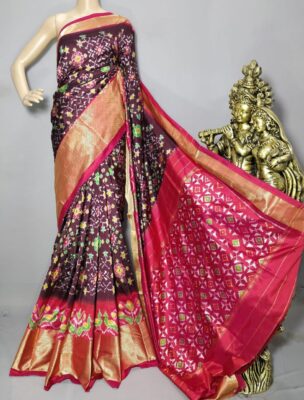 Pure Pochampally Ikkath Silk Sarees With Blouse (19)