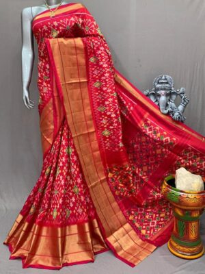 Pure Pochampally Ikkath Silk Sarees With Blouse (4)
