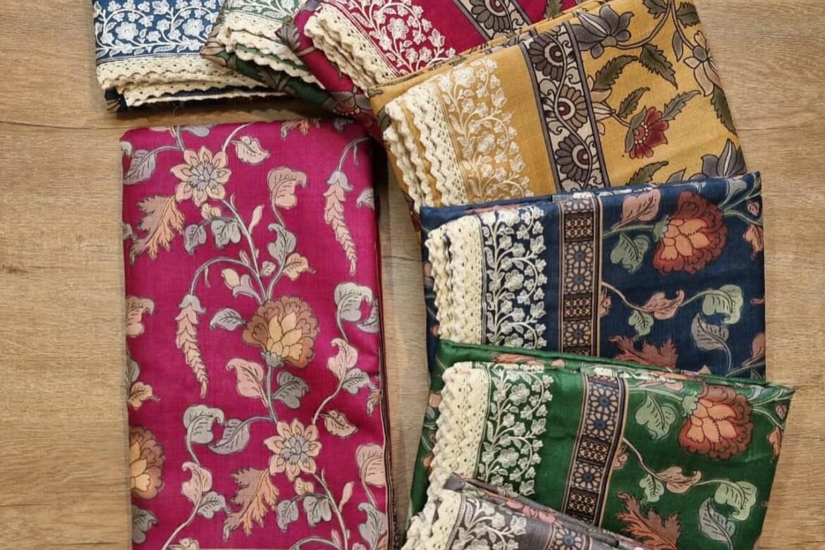 Pure Tussar Silk Kalamkari Printed Sarees (1)