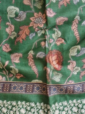 Pure Tussar Silk Kalamkari Printed Sarees (5)