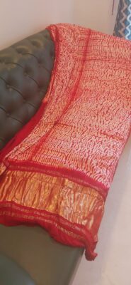 Ajrakh Modal Silk With Zari Pallu Sarees (1)