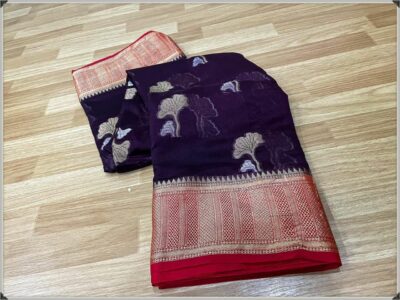 Banaras Warm Silk Sarees With Blouse (1)