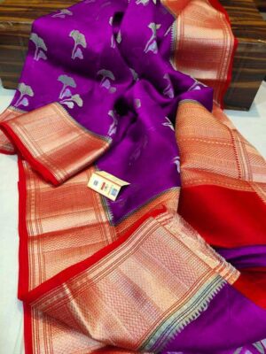 Banaras Warm Silk Sarees With Blouse (19)