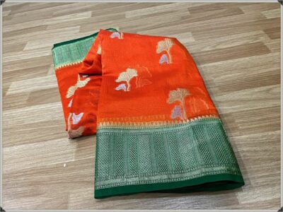 Banaras Warm Silk Sarees With Blouse (2)
