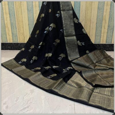 Banaras Warm Silk Sarees With Blouse (24)