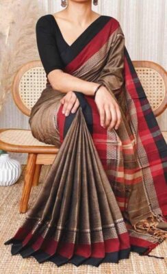 Beautiful Khadi Cotton Sarees (8)