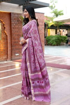 Beautiful Maheshwari Silk Sarees (54)