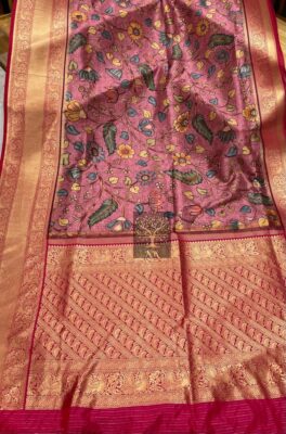 Beautiful Sober Kalamkari Prints Soft Silk (12)